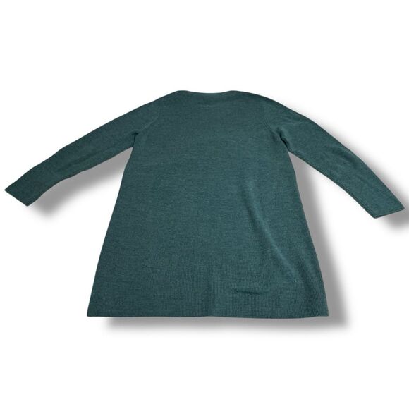 Eileen Fisher 100% Merino Wool Sweater Dress Mini Above Knee Size Large - Picture 3 of 10